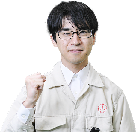 画像：メッセージを送る先輩社員